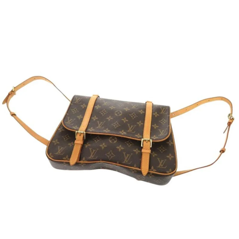Louis Vuitton Marel Sac Ad Monogram Brown Backpack Daypack 0420 - Picture 6 of 10
